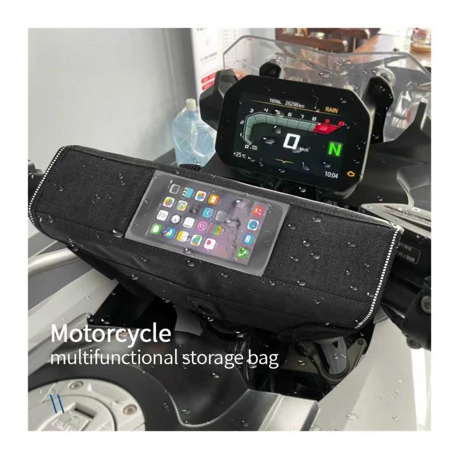 Motorrad Grifftasche Navigationstasche Für BM@&W R1250GS R1200GS R 1250 1200 GS Adventure ADV Motorradzubehör: wasserdichte Lenkertasche Mit Stauraum Und Navigationsfunktion(R1250GS)