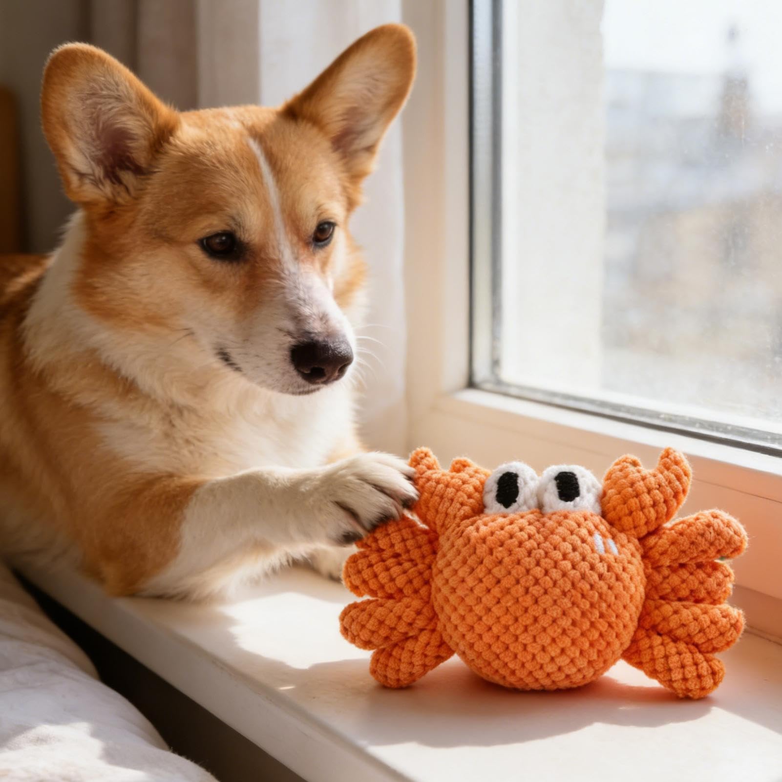 Generico Giocattoli Squeak per Cani Giochi da Masticare per Cuccioli e Cani | Giocattoli adatti a Cani che Mordono Aggressivamente Per Compleanno Natale Halloween di Riporto e Lancio