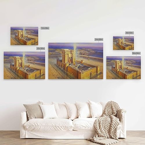 Miniatura 2 de Póster artístico del templo de Jerusalén, el templo de Salomón en el antiguo Israel, creencia del arte religioso, póster vintage para pared, lienzo,