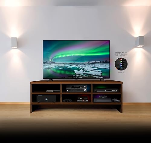 Vista 6 de Monster 6ft High Speed 4K HDR Hdmi Cables with Built-in Led Light, Blue and Red Lighted Cables