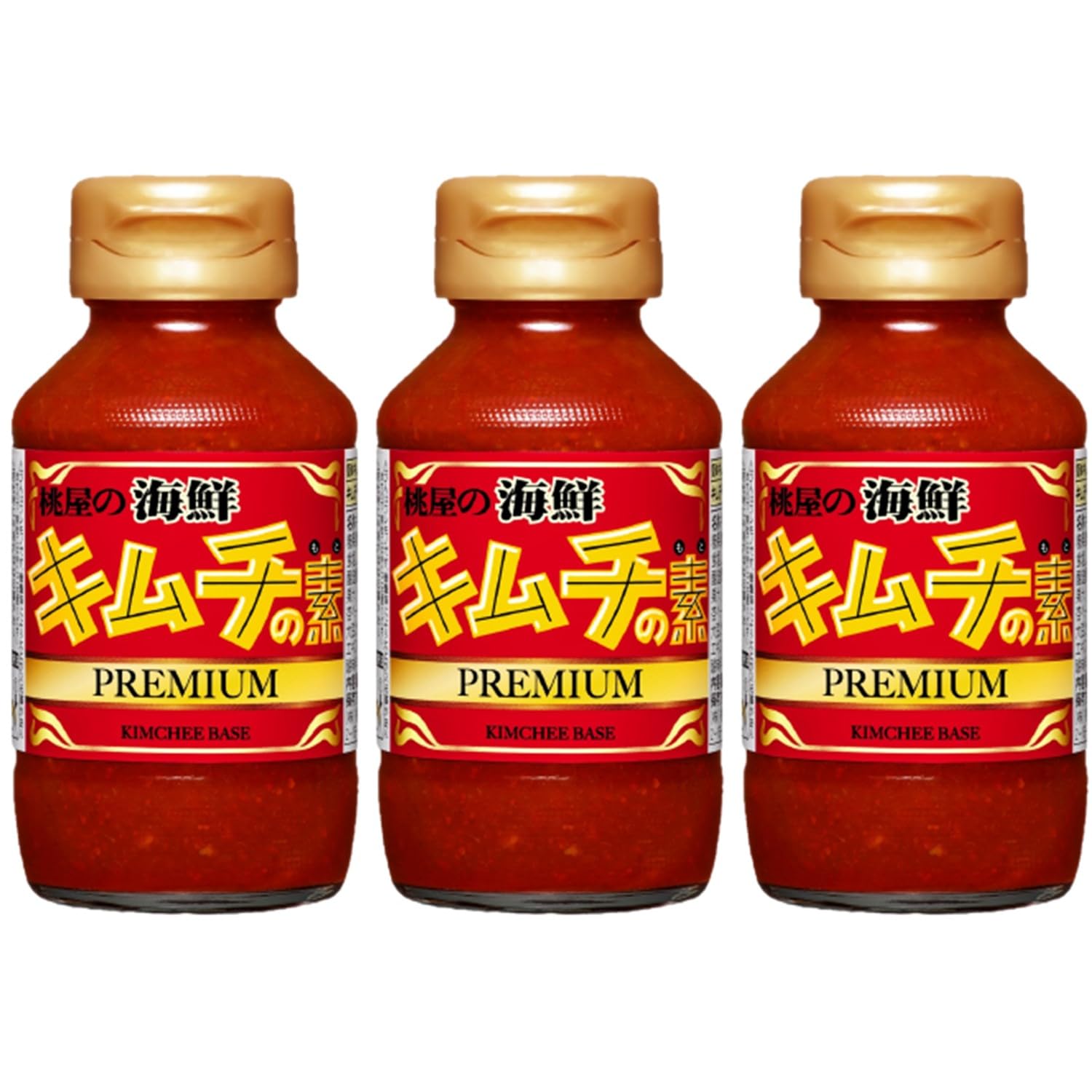 Amazon.co.jp: 桃屋 海鮮キムチの素プレミアム 190g×3個【キムチ