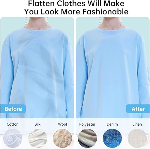 Miniatura 5 de Vaporizador de ropa, vaporizador portátil de mano para ropa, vaporizador portátil de 1200 W, ajuste de temperatura de 3 velocidades, calentamiento