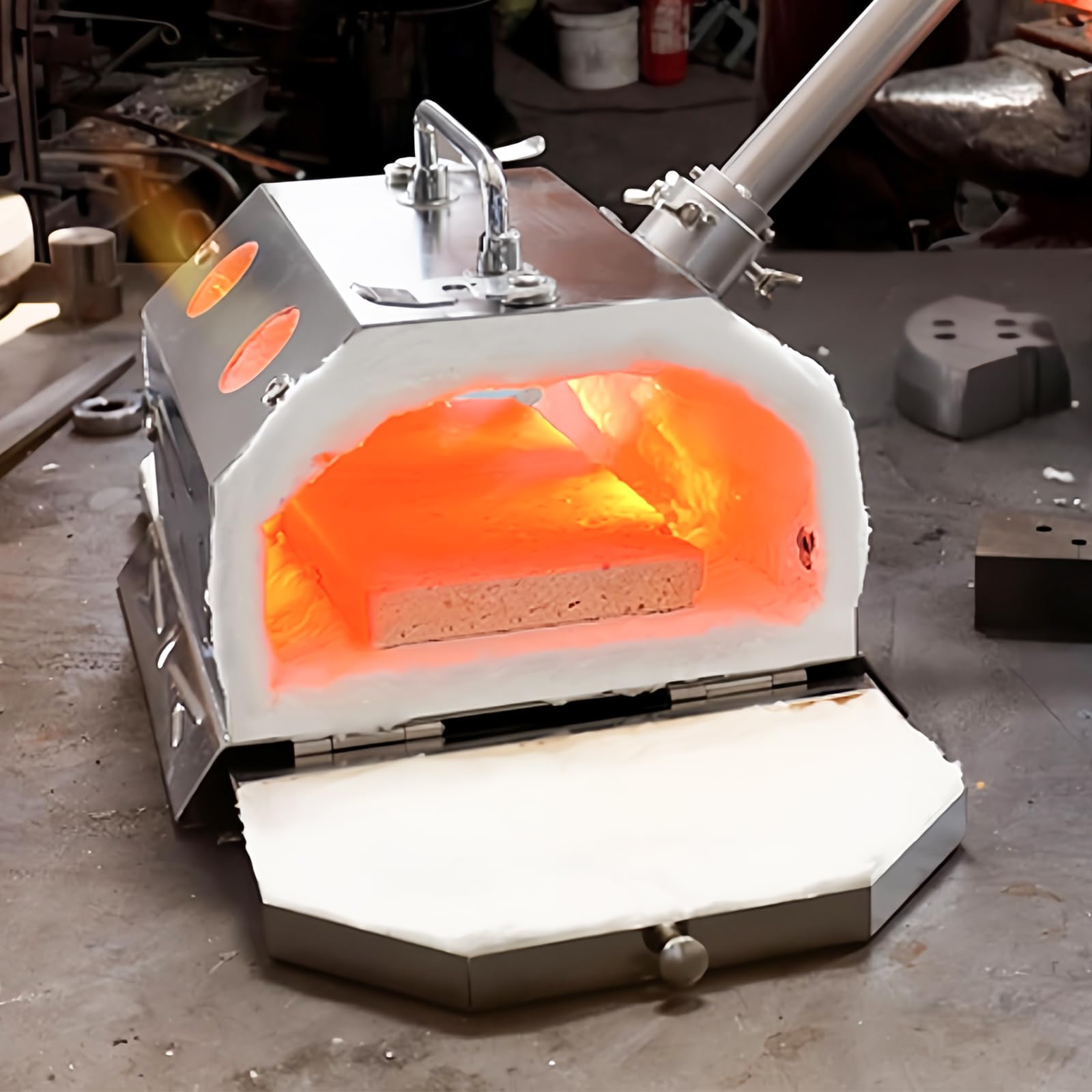 Manta Aislante de Fibra Cerámica 400x610x25mm (2 piezas) - Alfombrilla Ignífuga para Estufas de Pellets, Forjas y Tubos de Alta Temperatura | Lana Cerámica Resistente a 1260°C