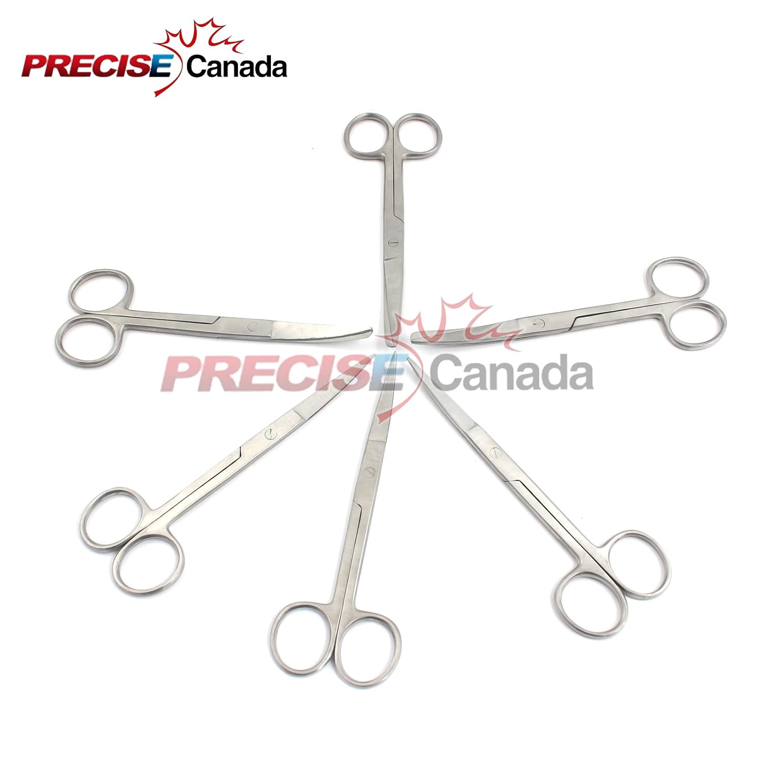 New Set of 6 O.R Dressing Operating Scissors Sharp/Sharp & Sharp/Blunt