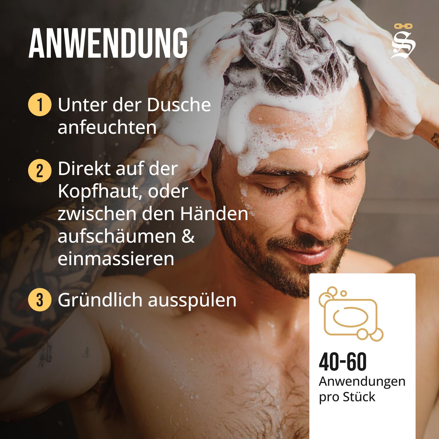Störtebekker® Premium Shampoo Bar Tortuga (6x) - Festes Shampoo Herren & Damen - 3in1 Duschseife Männer für Haare, Kopfhaut & Bart - Feuchtigkeitsshampoo - vegan, handgefertigt - 6x100g