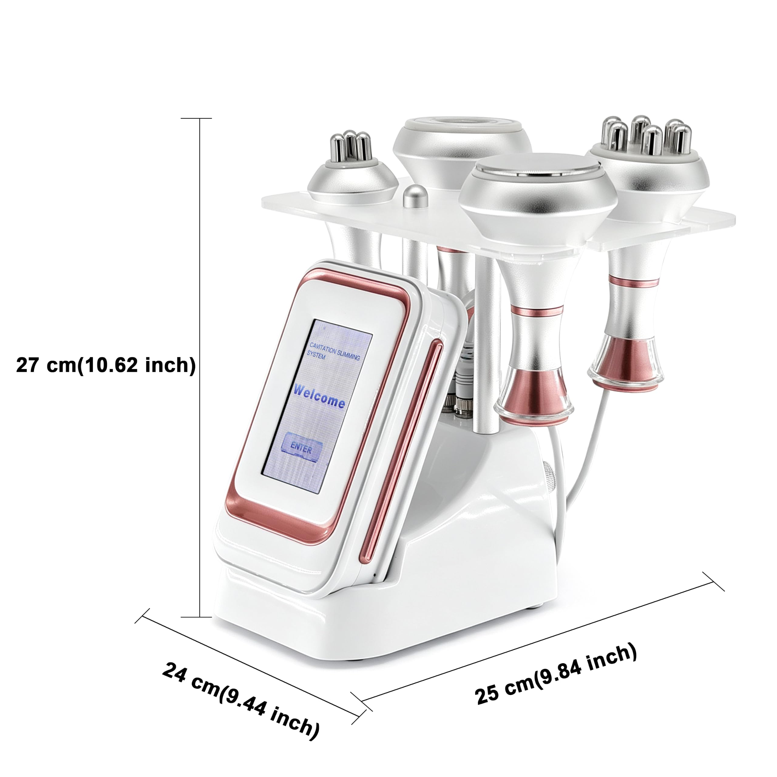 Elitzia Macchina per cavitazione 5 in 1, 80 K, per scolpire i grassi, bruciare i grassi, rassodare, rassodare la pelle, massaggio sottovuoto, martello freddo, macchina per cavitazione viso, RF salone