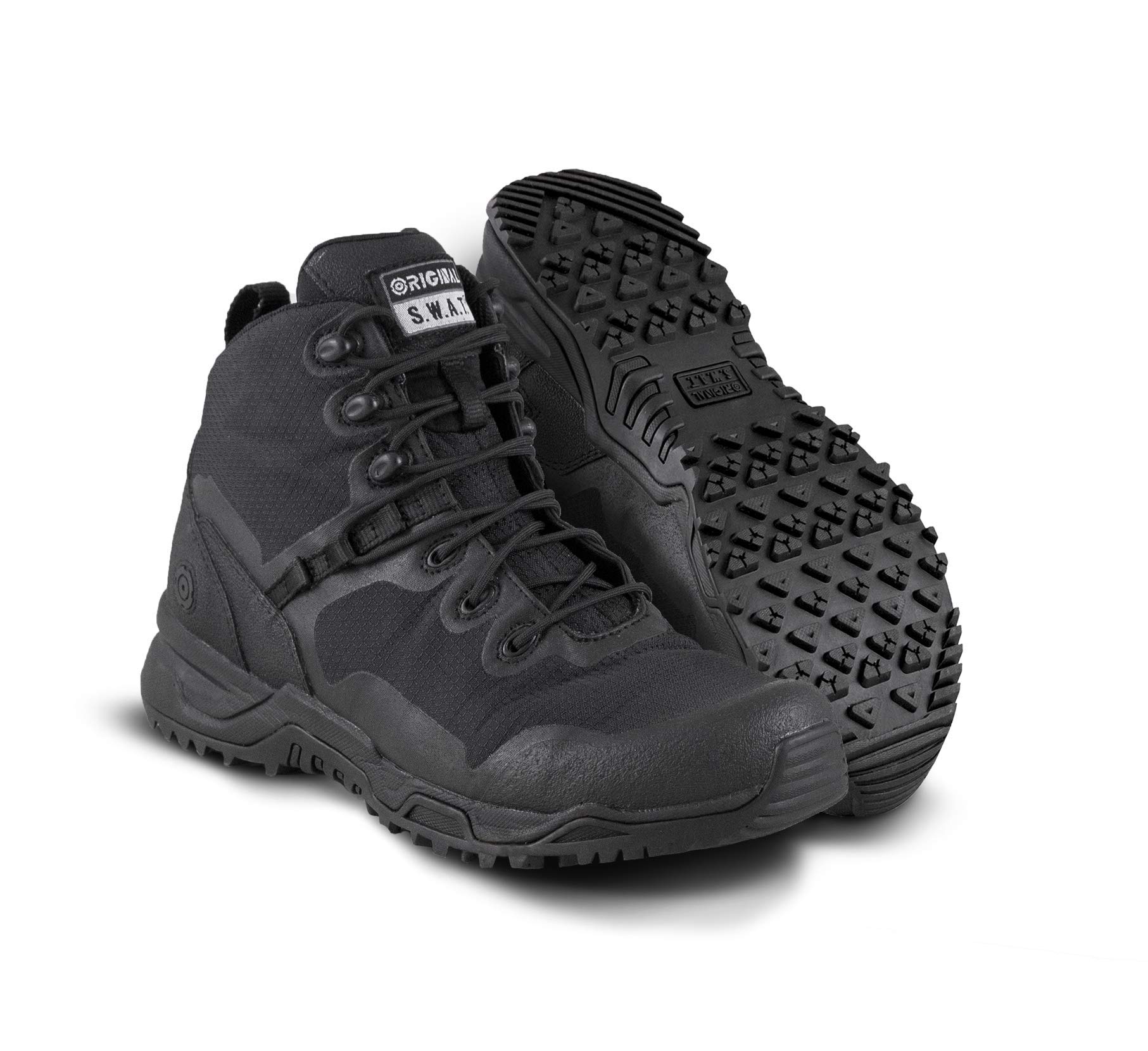Original SWAT Alpha Fury 6" Tactical Boot | High Performance Light Weight Duty Shoes | Airport Friendly