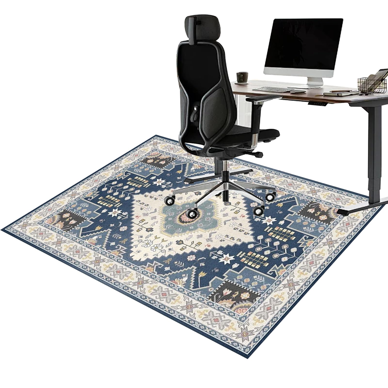 Tappetino Protettivo per Pavimenti Duri, Ufficio Protettore del Pavimento Protezione Parquet e Pavimenti Duri, Tappeto Sedia Gaming, Antiscivolo, Tappeto Salvapavimento per Home Office 100 x 140 cm