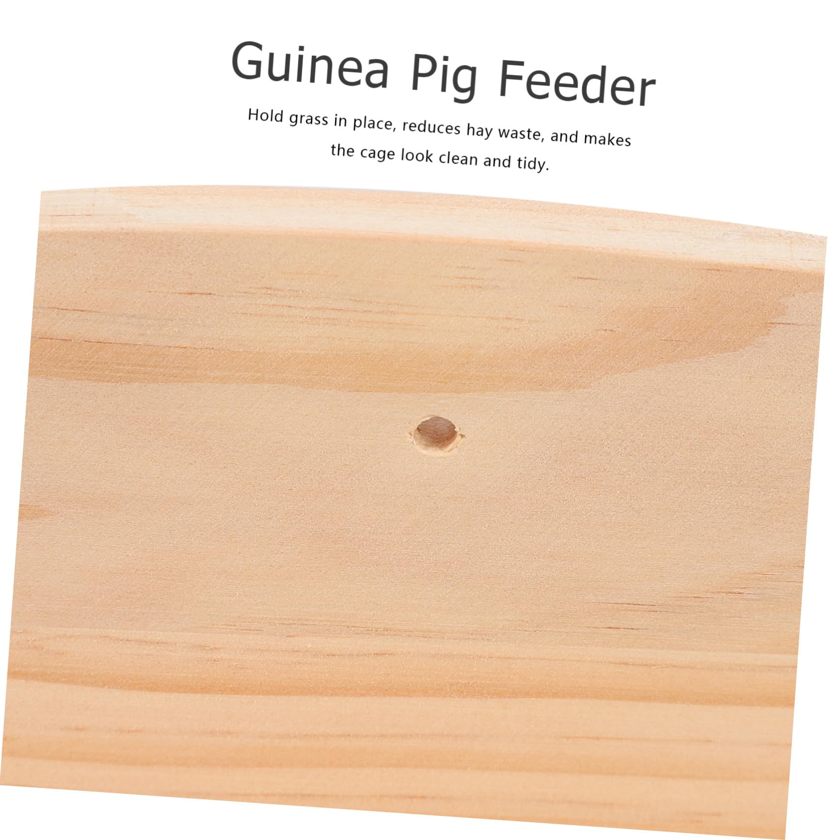 KOMBIUDA Holz Futterständer Mit Abnehmbarem Grasrost Für Kleintiere Kaninchen Meerschweinchen Käfigzubehör