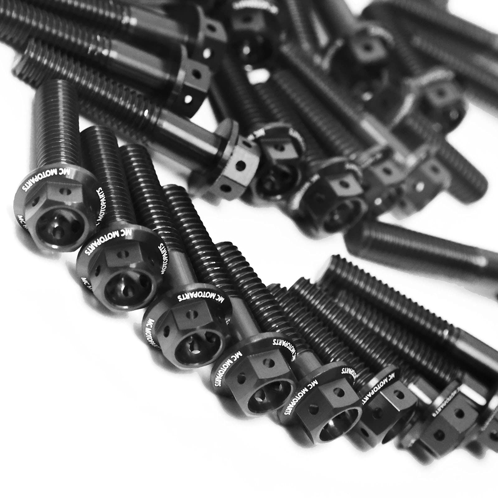 Amazon.com: MC Motoparts Race Spec Engine Bolts Kit HEX Head M6