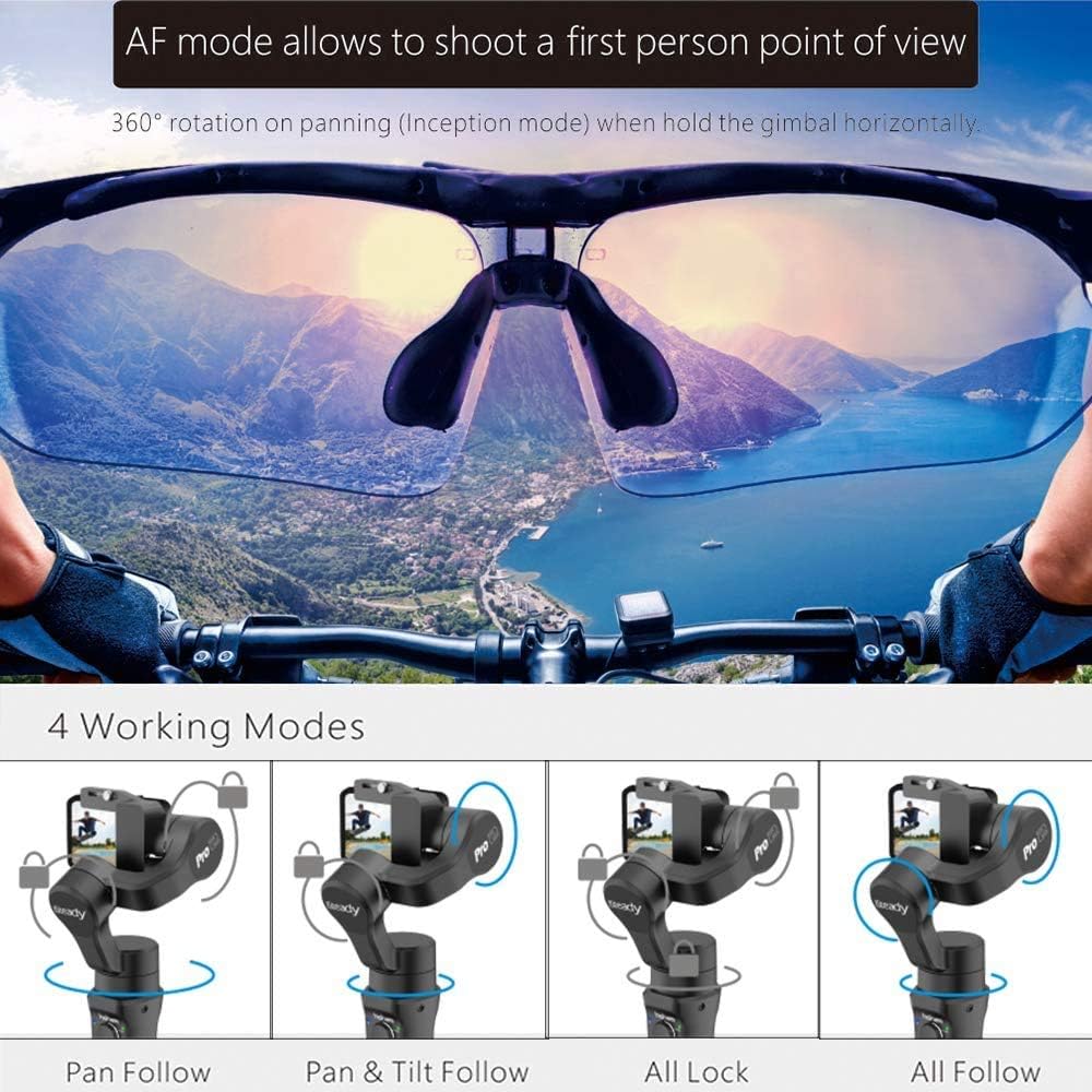 Bеѕt Cуbеr Dеаlѕ 🔥 3-Axis Handheld Gimbal Stabilizer for GoPro 8 Action Camera, Splash Proof Wireless Control Gimbal Tripod Stick for Gopro 8/7/6/5/4, Osmo Action,SJ CAM,YI Cam,Sony RX0 – Hohem iSteady Pro3