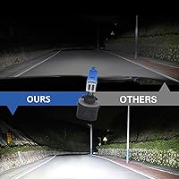 Vista 4 de Pack-2 Bombillas halógenas para automóvil, luces de conducción de cuarzo, bombillas antiniebla delanteras de 100 W, repuesto de bombilla, luces