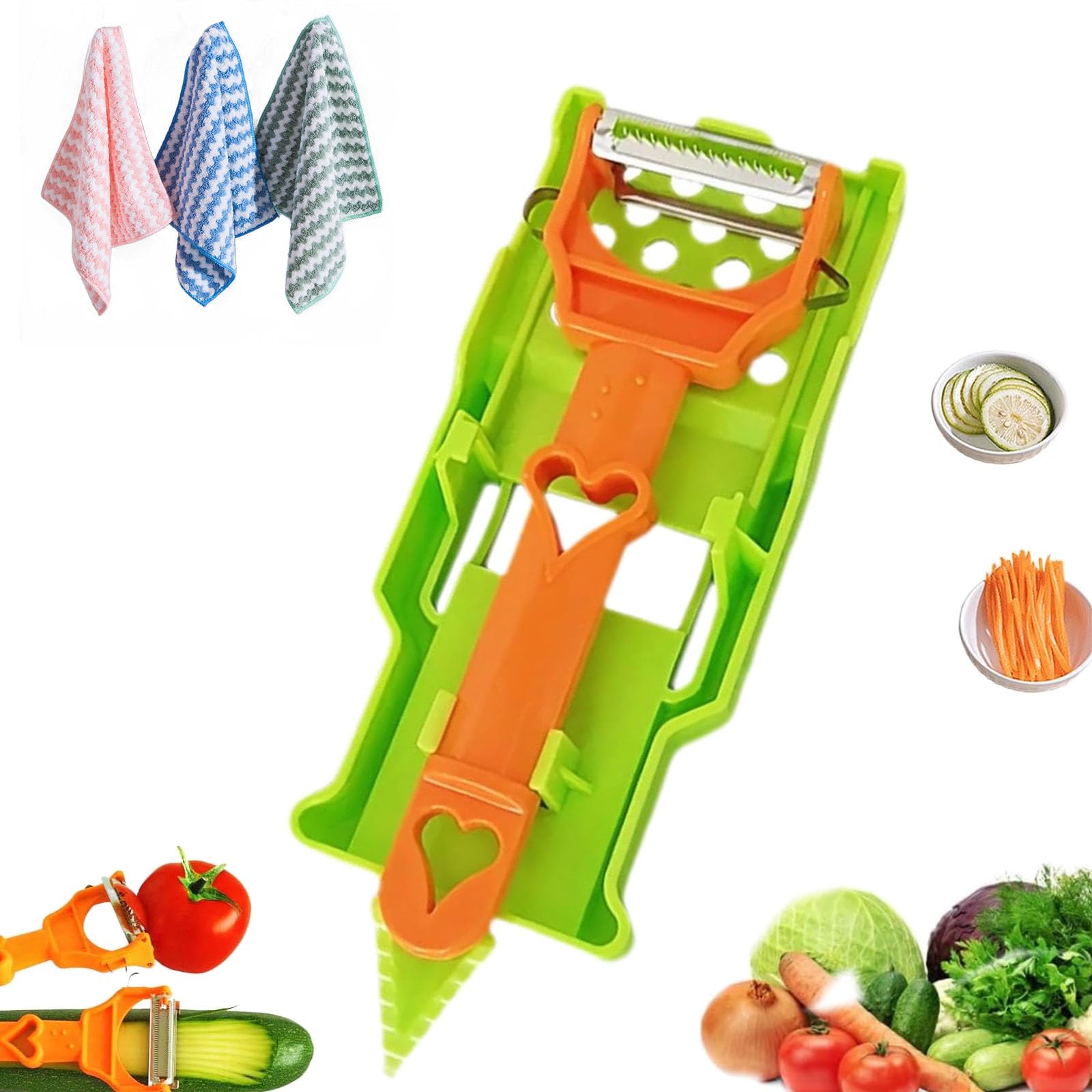 Multifunctional Kitchenware Set - Julienne Vegetable and Fruit Peeler, 2024 Upgraded Kitchen Utensils Set (1pcs)
