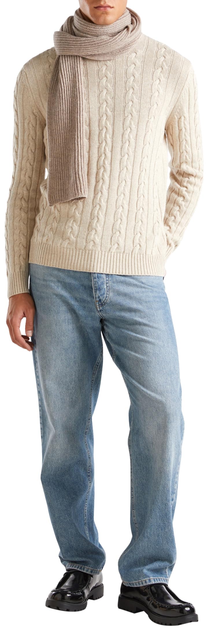 United Colors of Benetton Men's Sweater, Beige, M