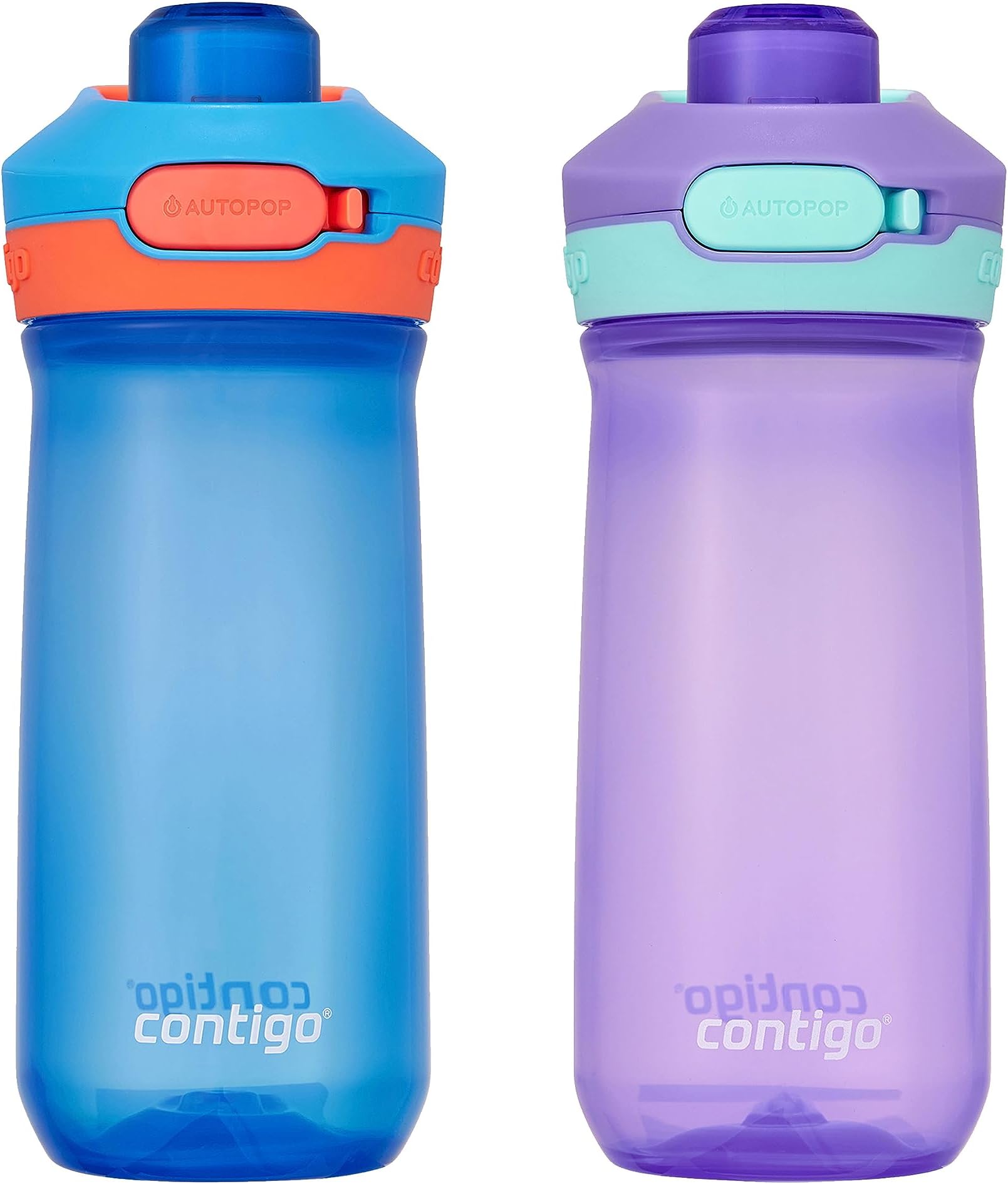 Jessie Beverage|Water Bottles, 14 oz, BLUE POPPY AMETHYST
