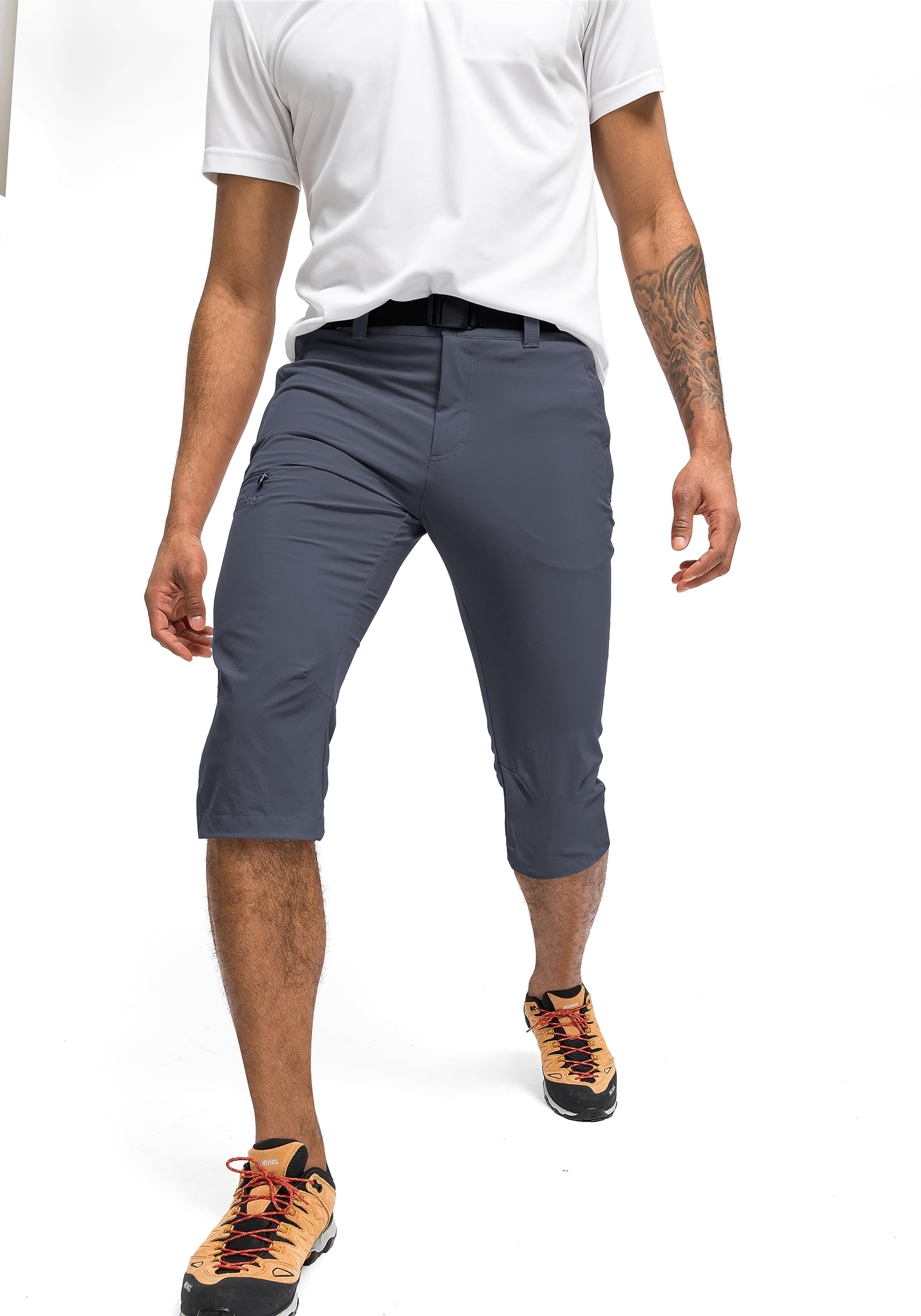 Maier Sports Jennisei, Kurze Herren Wanderhose, Wasserabweisende Wandercapri für Trekking und Hiking, PFC-frei, mSTRETCH pro 4 & Dryprotec
