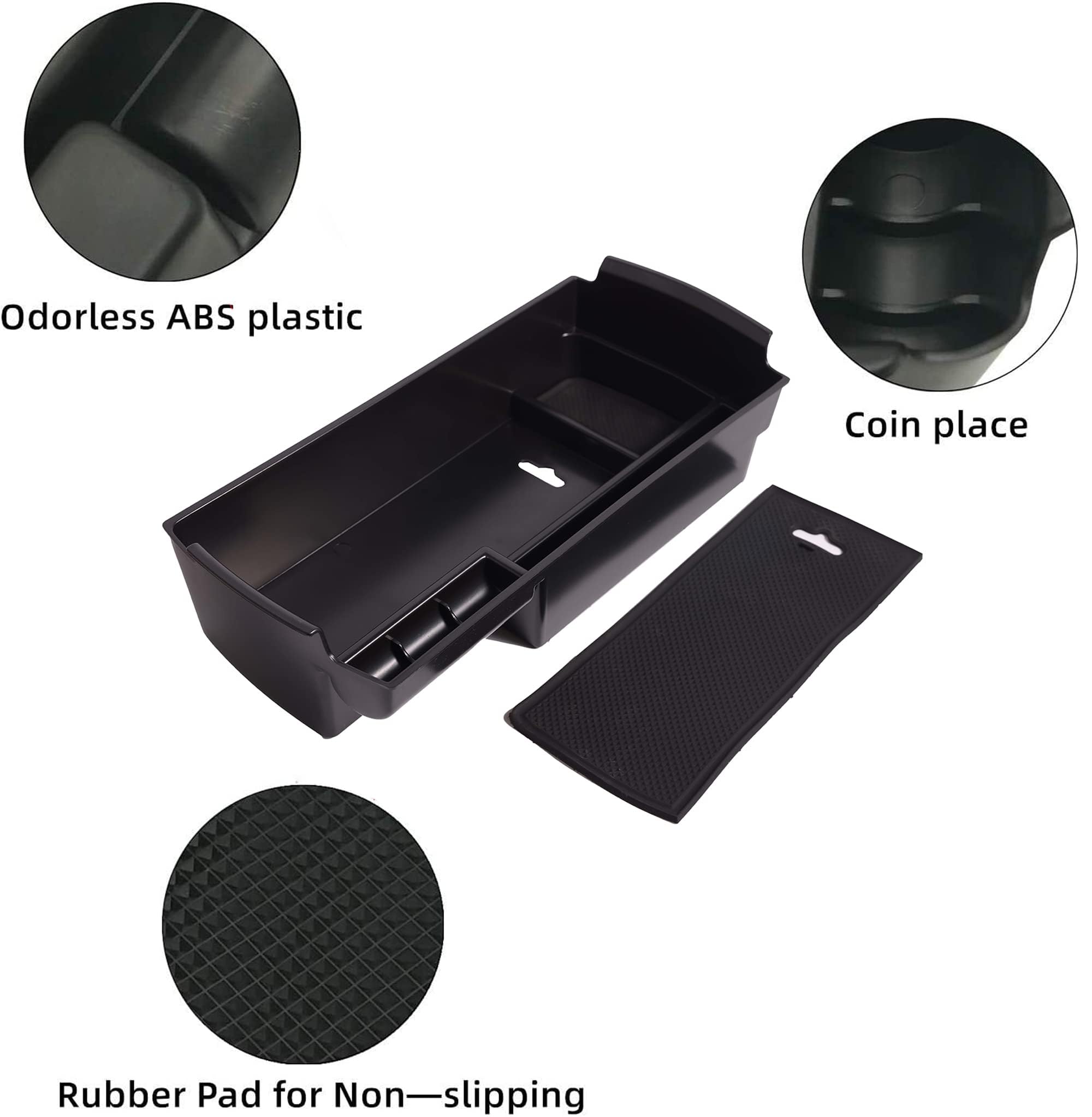 BIXUAN kompatibel mit Seat Leon 5F FR ST MK3 2013-2019 Türablagebox mit Rutschfe BIXUAN kompatibel mit Seat Leon 5F FR ST MK3 2013-2019 Türablagebox mit Rutschfe