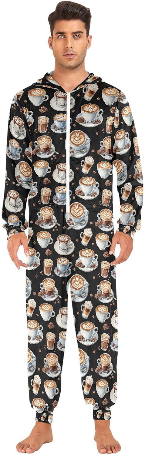 QUGRL Onesies Adult Pajamas Costume for Women Men Unisex Cosplay Sleepwear Homewear Suit Winter S-XL