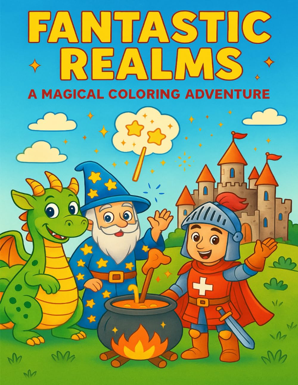 Fantastic Realms: A Magical Coloring Adventure