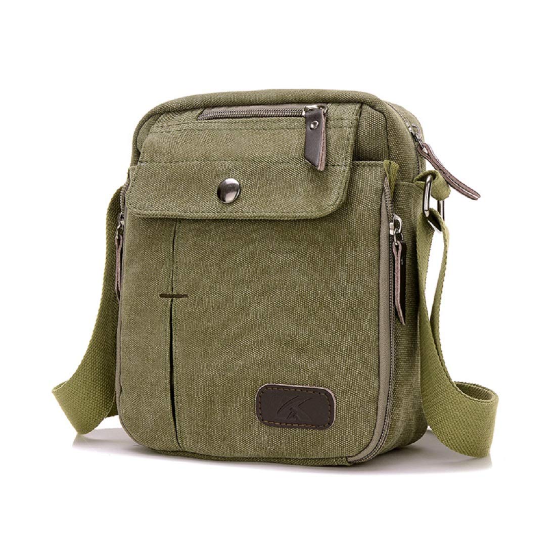goatter Unisex Canvas Multi-Compartment 8" Inch Sling Messenger Bag-picture-13