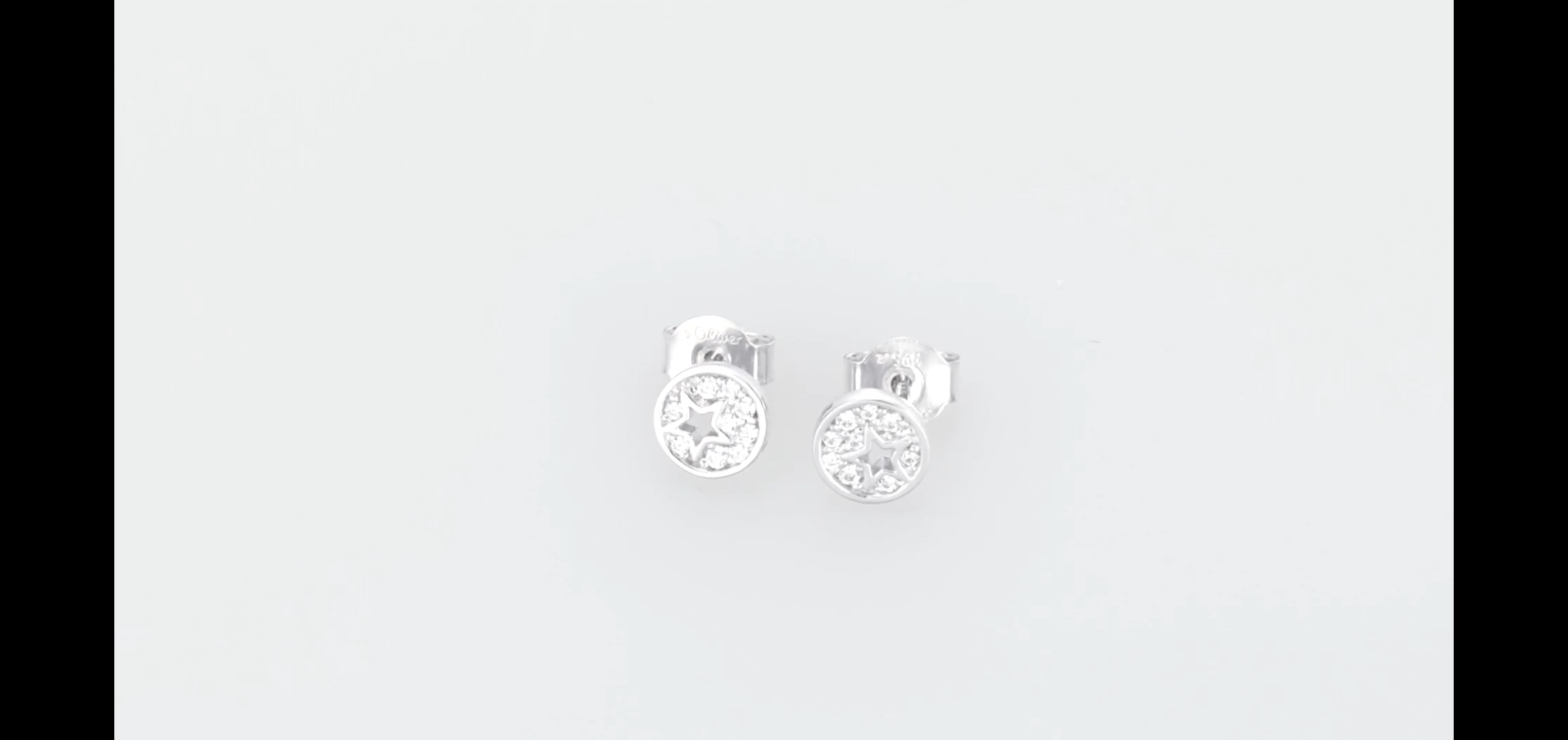 s.Oliver Orecchini a perno in Argento 925 Gioielli da orecchio per bambina, con zirconi sintetici, 0,4 cm, Argento, arcobaleno, Forniti in confezione regalo per gioielli