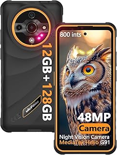 Ulefone Armor X31 Smartphone Incassable 2025 12Go+128Go/SD-2To Octa Core 6050mAh Batterie IP69K Téléphone Portable Antichoc Android 14 Caméra AI 48MP+20MP 4G Dual SIM/IP68 Robuste/NFC/OTG/GPS Orange