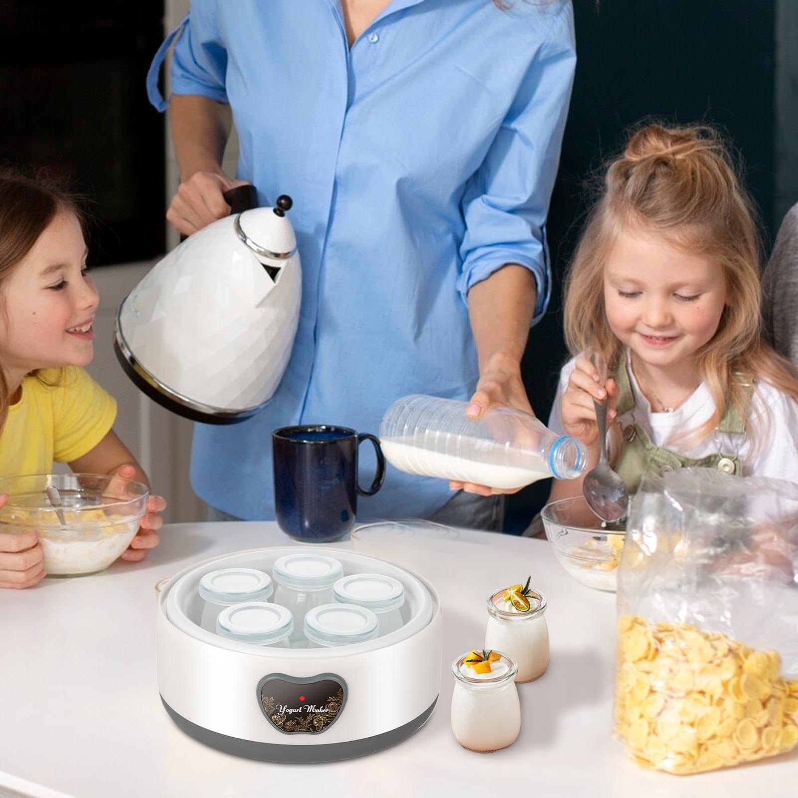 Fabricante de yogurt eléctrico, máquina de yogurt eléctrica Reutilizable 5
