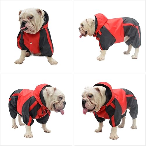 Miniatura 3 de Ropa para mascotas, ropa para perro, ropa para lluvia, nieve, impermeables, cuatro patas, impermeable para perros pequeños, medianos, grandes,