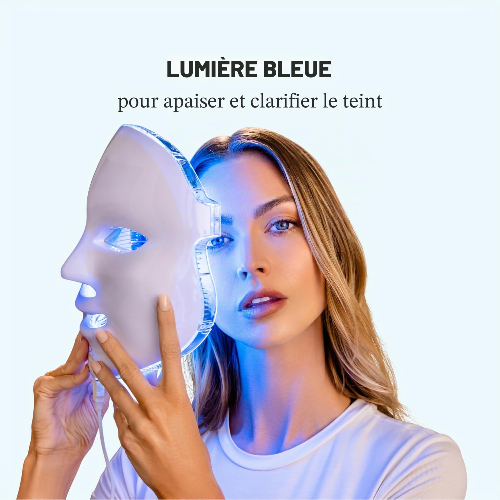 Pure Daily Care Luma Mask Appareil de soins de la peau LED pour le visage | 7 modes de couleur avancés | 5 niveaux d'intensité lumineuse | tous types de peau