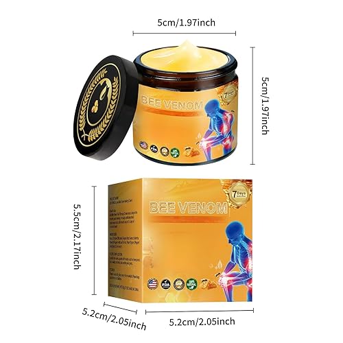 Miniatura 6 de 2 unidades de crema de tratamiento de articulaciones de veneno de abeja, gel de alivio muscular y masaje.