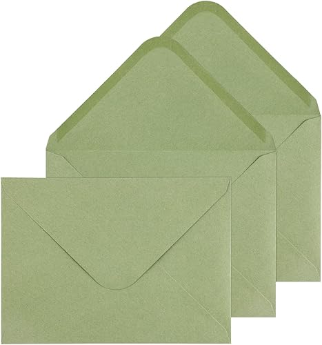 Granhoolm Paquete de 50 sobres de 5 x 7, sobres de invitación A7 con bandera V de 5.25 x 7.25 pulgadas para tarjetas de 5 x 7, ideal para