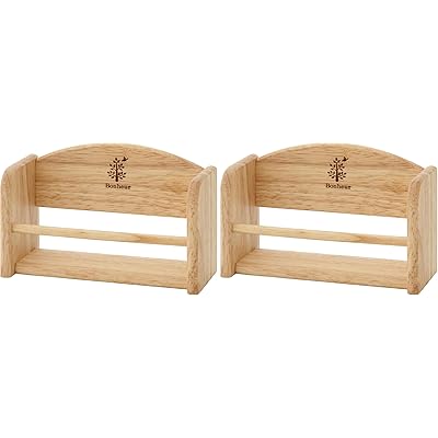 不二貿易(Fujiboeki) 木製スパイスラック ボヌール ナチュラル 22650 (× 2)