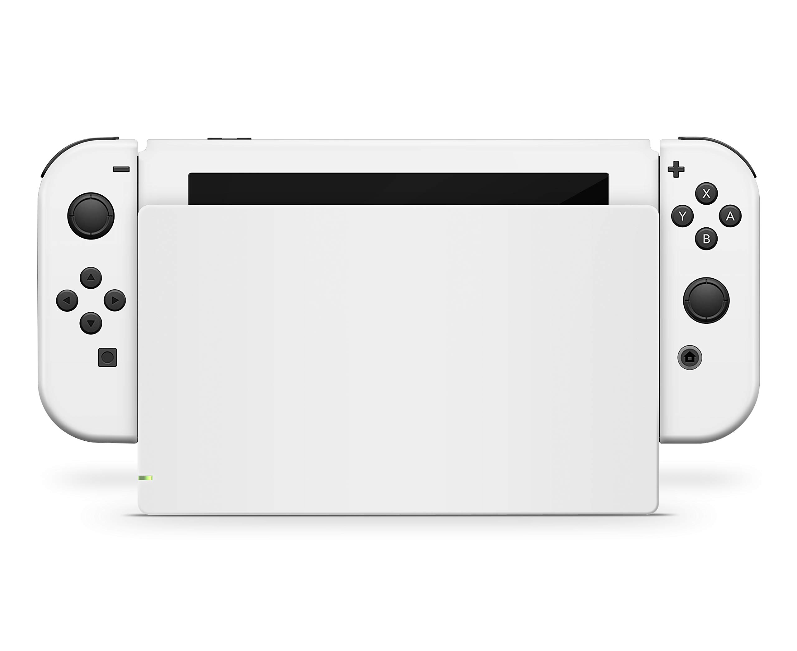 GiZmoZ n gadgetZ Skin autocollant en vinyle compatible avec console Nintendo Switch + 1 jeu de coques pour manette Blanc