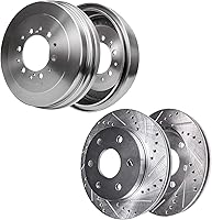 Vista 13 de Detroit Axle - Rotores de freno traseros de 2 piezas para Cadillac CTS 2009-2019, Chevy Camaro 2010-2015 2017-2021, reemplazo de 2 rotores de freno