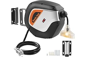 Giraffe DE14 Retractable Extension Cord Reel Wall Mount | 50 FT