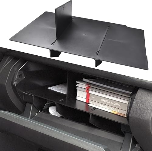 EDBETOS Organizador de guantera compatible con Toyota Tacoma 2016-2020 2021 2022 2023 - Accesorios de inserción de Tacoma