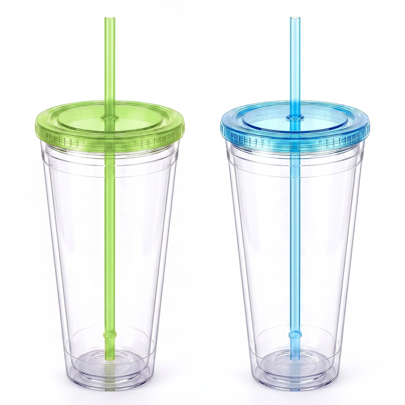 Photo 1 of Zukro 32 oz Double Wall Tumbler with Lid and Straw, 2 Pack