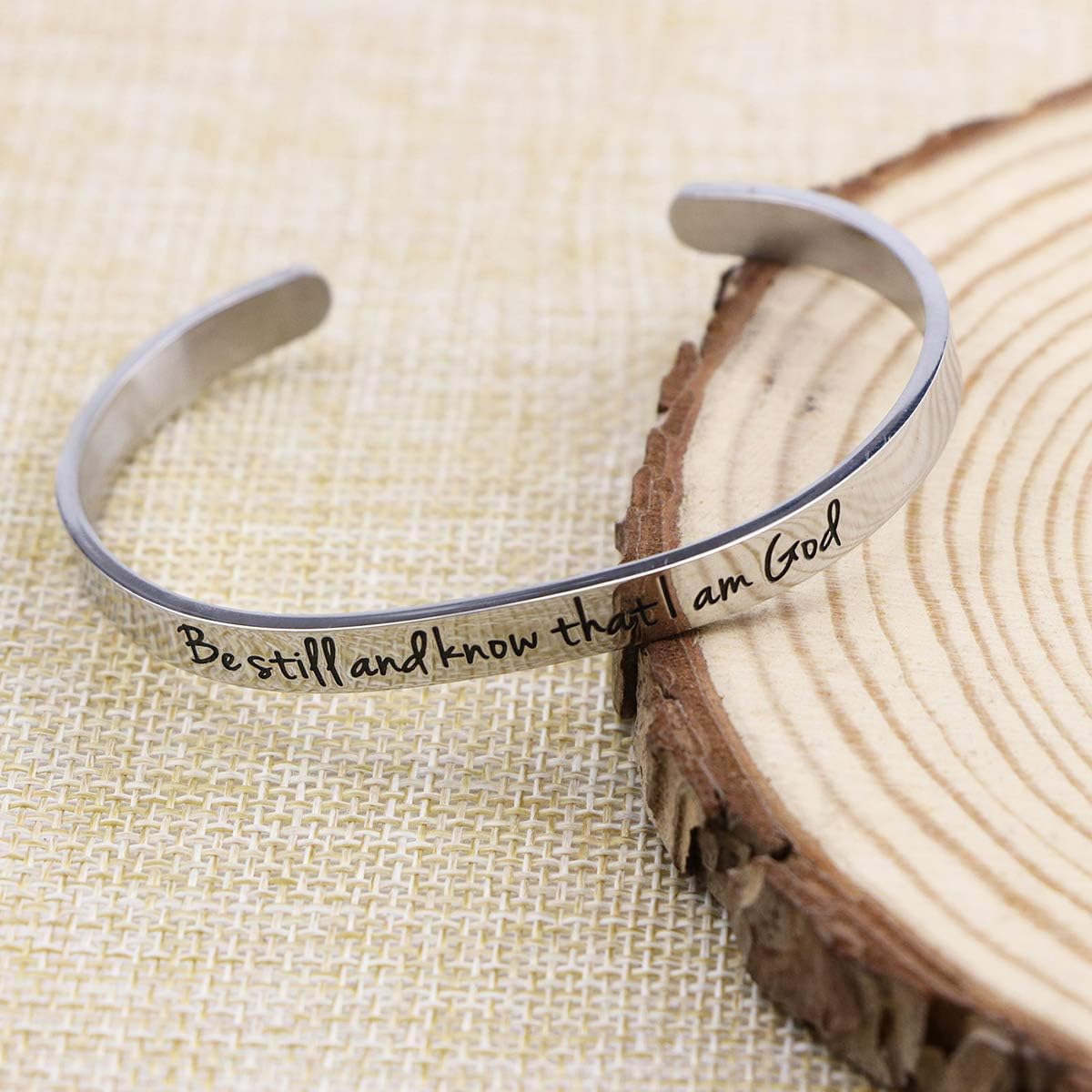 𝐂𝐡𝐫𝐢𝐬𝐭𝐢𝐚𝐧 𝐁𝐫𝐚𝐜𝐞𝐥𝐞𝐭𝐬 for 𝐖𝐨𝐦𝐞𝐧 Inspirational Gifts Bible Verse Religious Faith Jewelry Cuff Bracelet Mothers Day Christmas Birthday Jewelry for Her Mother Daughter - Image 2
