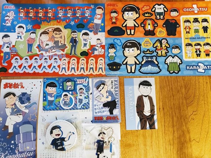 Amazon カラ松おそ松さん ガンバ大阪 レザーバッジ アクリルキーホルダー おまけ Fc特典カード ステッカー等 長兄 アイドル 芸能人グッズ 通販
