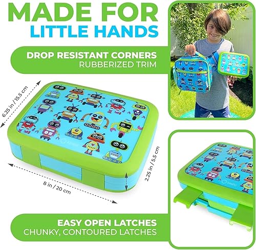 Miniatura 10 de Lonchera bento para niños con tarro para alimentos térmico para sopa o alimentos calientes, bolsa de almuerzo aislada y juego de paquetes de hielo,