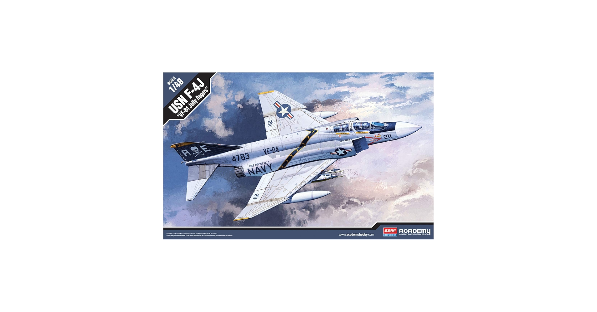 模型+プラモデル 1/48 USN F-4J VF-84 Jolly Rogers #12305 ACADEMY HOBBY MODEL KITS qqffhab Amazon.com: Academy USN F-4J VF-84 Jolly Rogers Model Kit