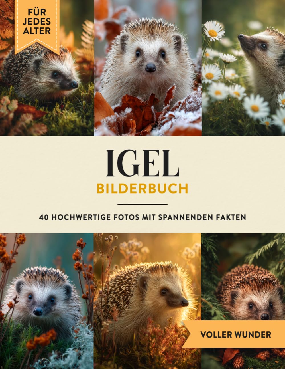 Igel Bilderbuch: 40 Bilder & Fakten | Igelbuch als Geschenk für Kinder & Erwachsene