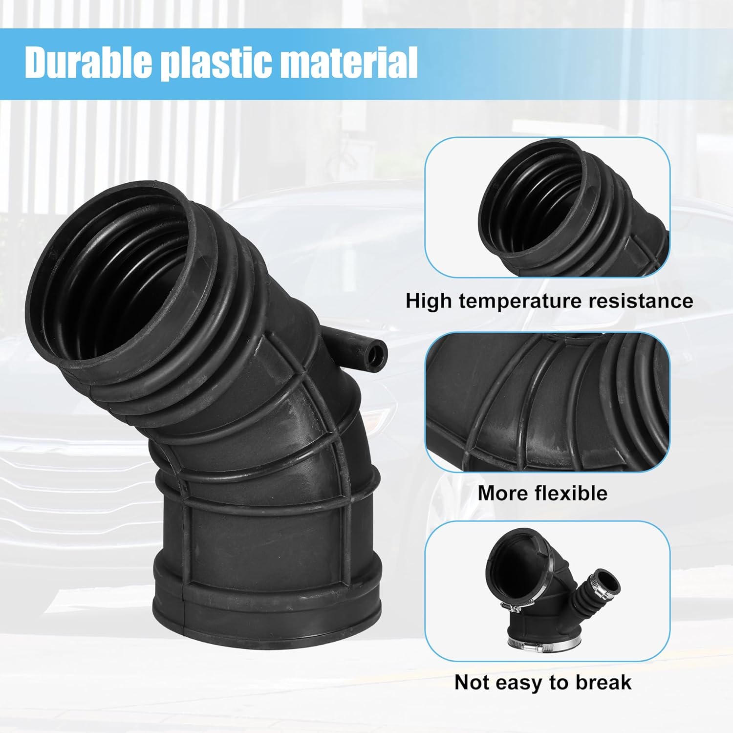 uxcell 1 Set Car Air Intake Hose Tube for BMW 330Xi 2001-2005 for BMW Z3 L6 3.0L 2001-2002 No.13541438759