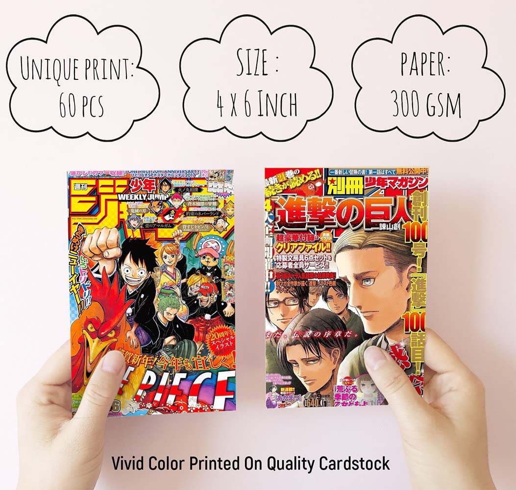 Buy 60PCS Anime Room Decor, Anime Poster, Manga Wall, Anime Magazine Covers Aesthetic Pictures