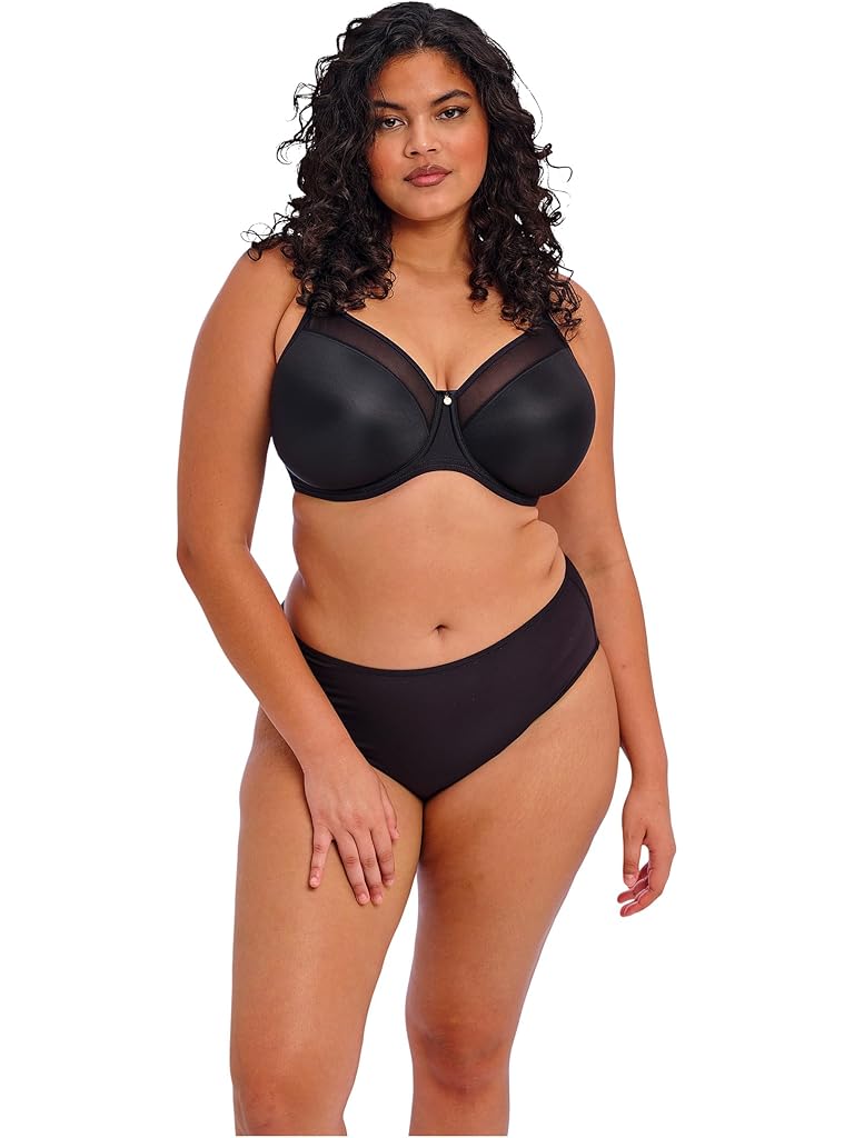 Black elomi Smooth Underwire Molded Bra