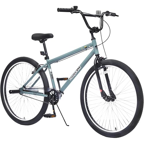 Freestyle Teen Bike Double Disc Brakes 26 inch BMX Bike High-Aluminum/Carbon Steel Frame, for for Teen Bike and Adult Bikes, with 2 Pegs, Bicycles for Men and Women, Multiple Colors