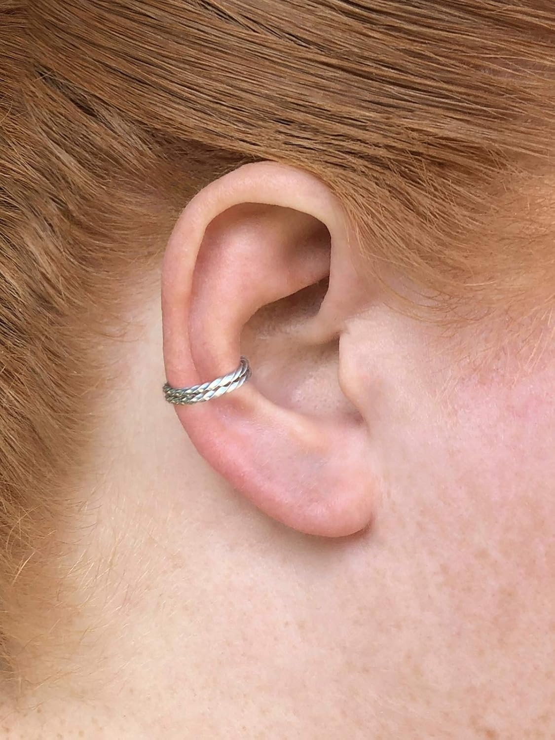 Twisted Ear Cuff Earring No Piercing Needed for Non-Pierced Conch