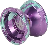 Vista 6 de Yoyo - Bola de aleación de aluminio, juguete profesional de bola Yoyo con guante de cuerda para niños y adultos, regalo de cumpleaños (verde) Yoyo