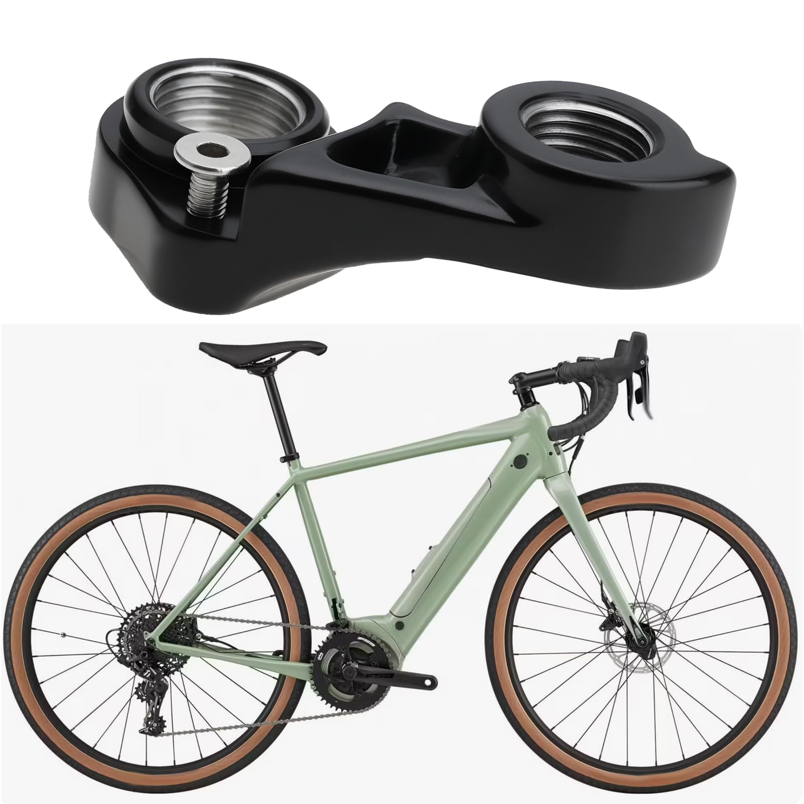 1 zestaw czarny wieszak na przerzutkę rowerową ze śrubami KP419 K33049 M12x1.0 kompatybilny z CANNONDALE Slate Synapse Topstone