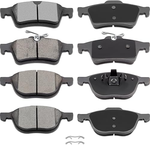 ECCPP 8 piezas D1044-7947 D1095-7874 Kit de pastillas de freno de disco de cerámica delanteras y traseras 2018 para Ford para EcoSport2013-2016 para